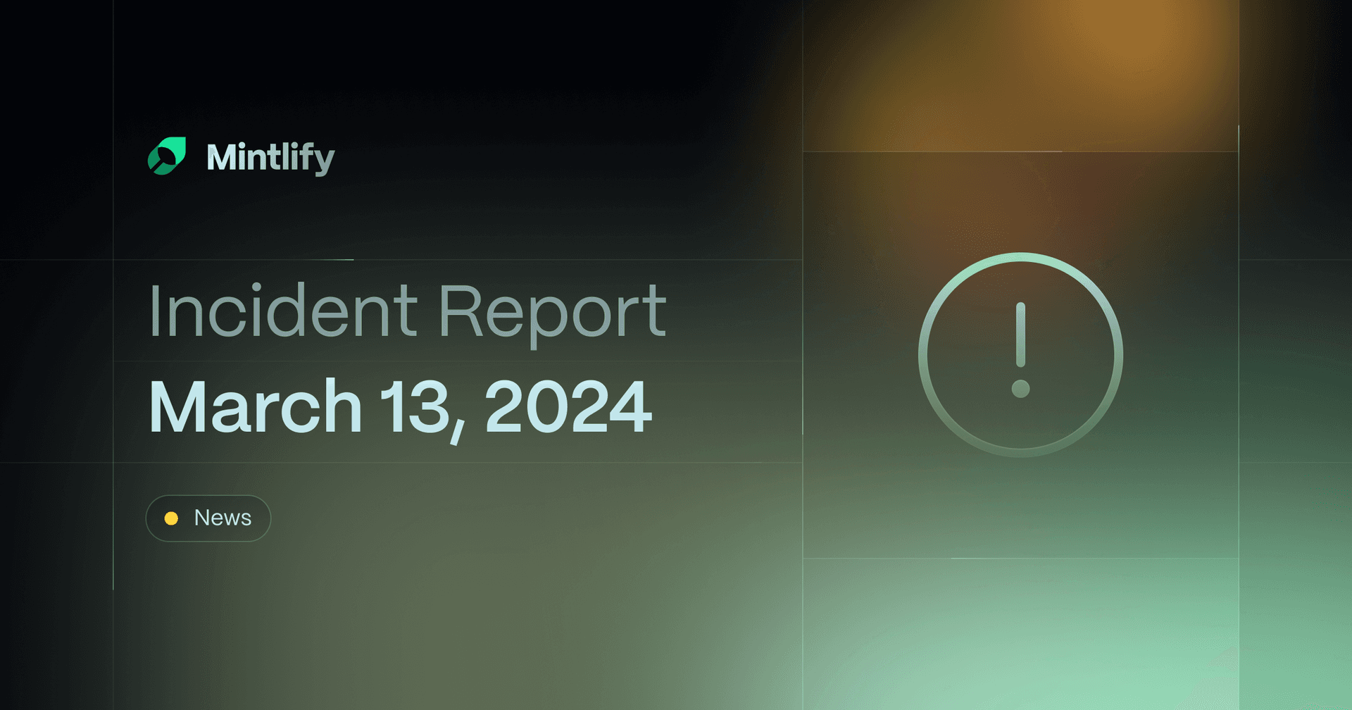 Incident report on March 13, 2024